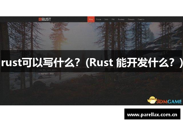 rust可以写什么？(Rust 能开发什么？)